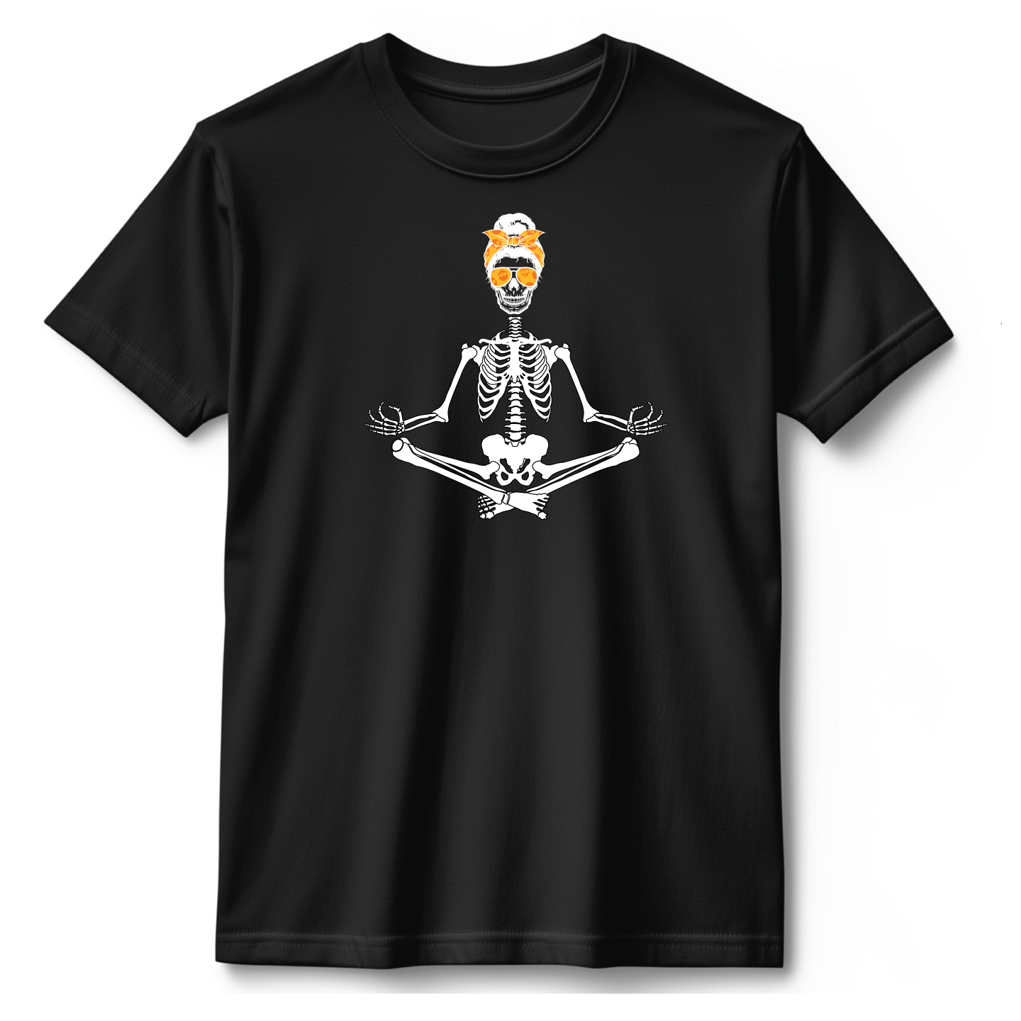 Yoga Skeleton Halloween Tee Shirt