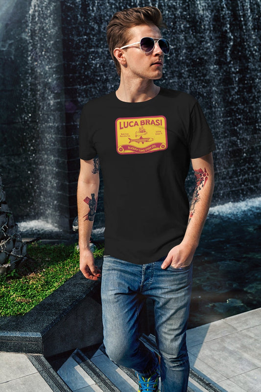 Luca Brasi Sleepy Time Fish Oil Parody T Shirt