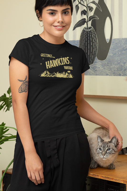 Greetings From Hawkins The Upside Down Parody T Shirt