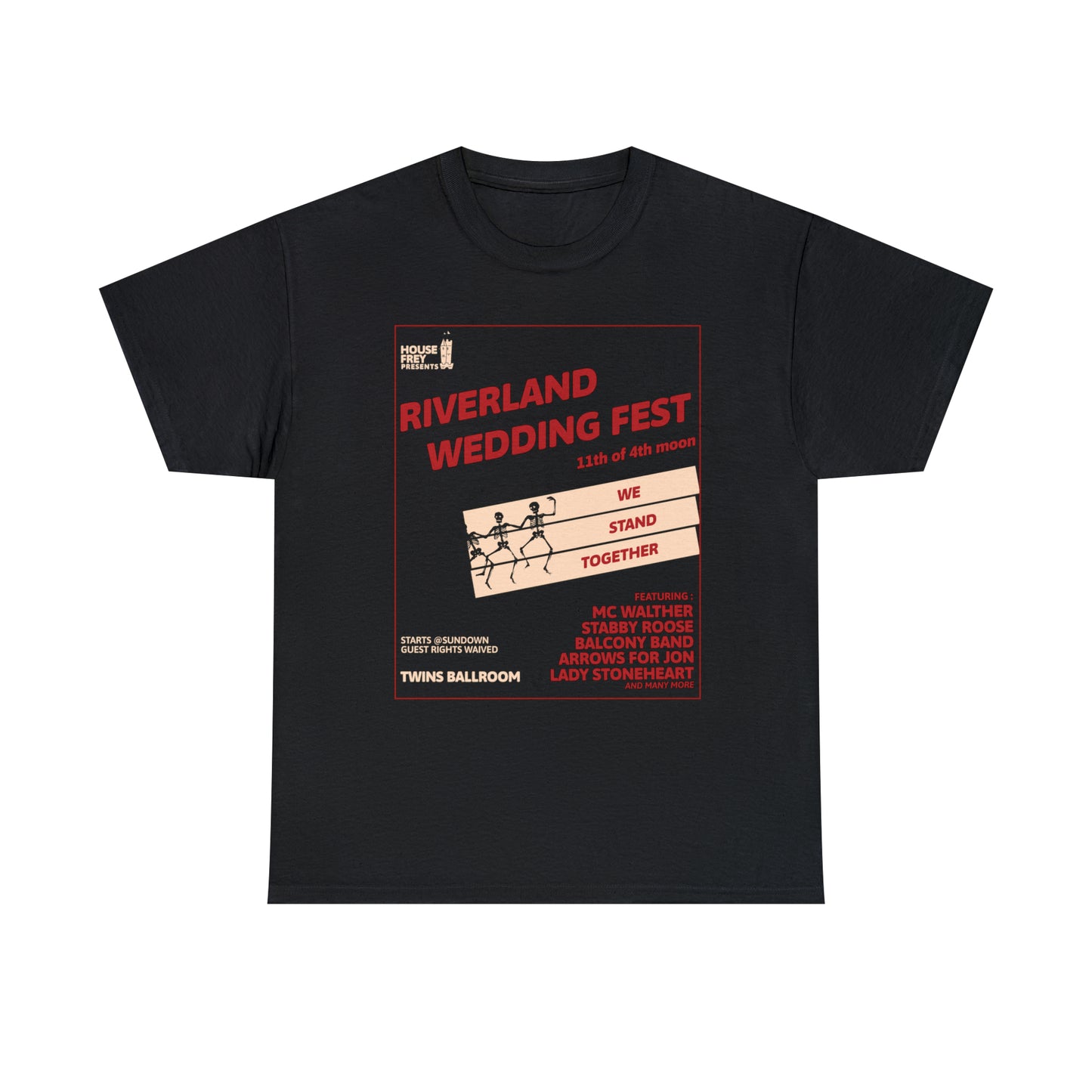 Riverland Red Wedding Fest GOT Parody T Shirt